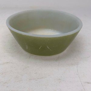 Vintage Federal Glass Avocado Green Cereal Bowl